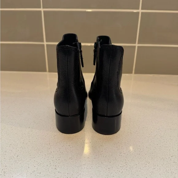 NEW Cole Haan Black Leather Ankle Booties – Women’s Classic Heeled Fashion Boots - Picture 6 of 8